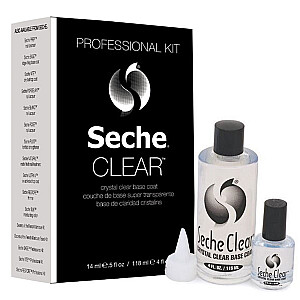 SECHE Crystal Clear Base Coat прозрачное базовое покрытие 118мл + 14мл