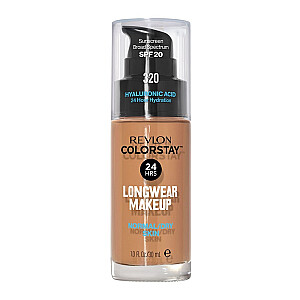 REVLON ColorStay With Pump Makeup Normal/Dry Skin SPF20 tonālais krēms normālai un sausai ādai 320 True Beige 30 ml