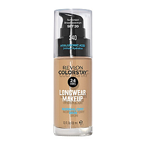 REVLON ColorStay With Pump Makeup Normal/Dry Skin SPF20 tonālais krēms normālai un sausai ādai 240 Medium Beige 30 ml