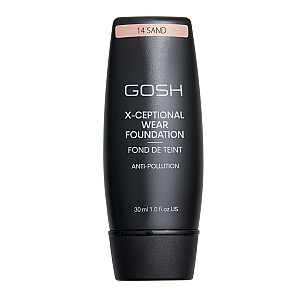 GOSH X-Ceptional Wear Foundation Ilgnoturīgs grims 14 smiltis 30 ml