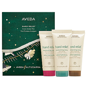 AVEDA SET Hand Relief Iconic Aromas Trio Увлажняющий крем для рук Аромат Сладкой Вишни и Миндаля 40ml + Увлажняющий крем для рук Успокаивающий Аромат Shampure 40ml + Увлажняющий крем для рук Оживляющий Аромат Розмарина и Мяты 40ml