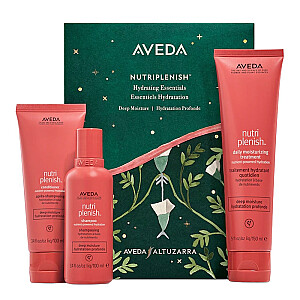 AVEDA SET Nutriplenish mitrinošās pamata dziļi mitrinošs šampūns 100ml + dziļi mitrinoša kondicionieris 100ml + bez skalošanas matu kondicionieris 150ml