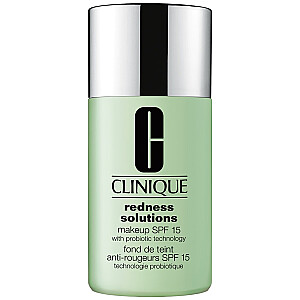 CLINIQUE Redness Solutions aplauzuma tonālais krēms SPF15, slēpj apsārtuma izskatu 02 Calming Fair, 30 ml