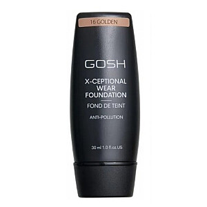 GOSH X-Ceptional Wear Foundation Стойкий макияж 16 Золотой 30 мл