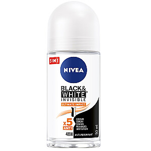 NIVEA Black &amp; White Invisible Ultimate Impact sieviešu pretsviedru līdzeklis ar mīkstumu 50 ml