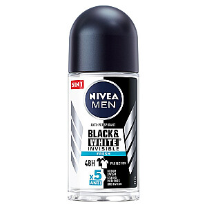 NIVEA Men Black&amp;White Invisible Fresh pretsviedru līdzeklis ar mīkstumu 50 ml