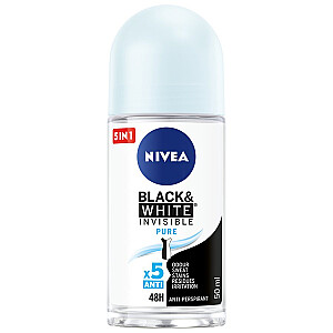 NIVEA Invisible Black&amp;White антиперспирант с пятном 48H Pure 50 мл