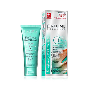 EVELINE Sos CC Cream 8w1 комплексный крем успокаивающий-увлажняющий для чувствительной и куперозной кожи 30ml