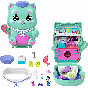 Polly Pocket - Компактный набор Кот Круиз + Кукла + Аксессуары JCR37