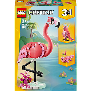 Creator Savvaļas dzīvnieki: Rozā flamingo (31170)