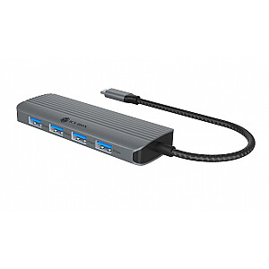 IB-DK4022a-CPD 6in1 док-станция, HDMI, USB, PD