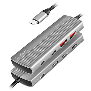 USB3.2 Gen2 Hub, 2xUSB-A, 5X USB-C, PD. 100W