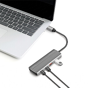 USB3.2 Gen2 Hub, 2xUSB-A, 5X USB-C, PD. 100W