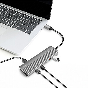 USB3.2 Hub 2xUSB-A, 8x USB-C, PD, 100W 