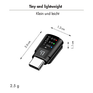 USB-C/M uz 3.5mm/F audio adapteris, DAC, EQ