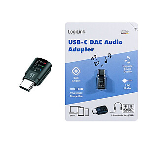 USB-C/M uz 3.5mm/F audio adapteris, DAC, EQ