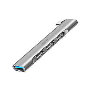 Tievs USB-C centrmezgls uz 1x USB-A 3.0 3xUSB-A 2.0