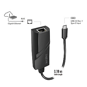 USB 3.2 Gen1 USB-C к адаптеру Gigabit Ether.