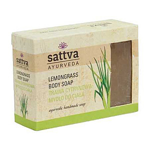 SATTVA ķermeņa ziepes gabalā Citronzāle 125g