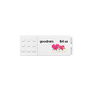 Pendrive GoodRam UME3-0640W0R11-V (64GB; USB 3.0; белый цвет) VALENTINE