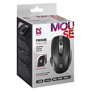 MOUSE DEFENDER PRIME MB-053 RF SILENT BLACK OPTICAL