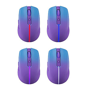 MOUSE DEFENDER MYSTERY MM-301 RF+BT ФИОЛЕТОВЫЙ 1600dpi 6P