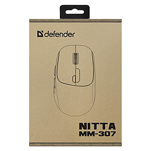 MOUSE DEFENDER NITTA MM-307 RF+BT OPTIC 1600dpi 6P BALTS