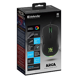 MOUSE DEFENDER GM-049 ARGA OPTIC 3600dpi 6P MELNS