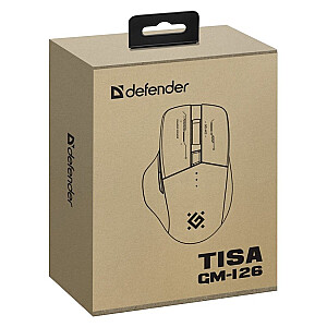 MOUSE DEFENDER GM-126 TISA RF+BT OPTIC 1600dpi 6P BALTS