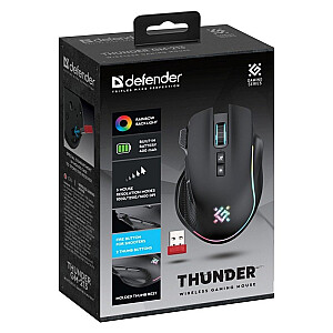 MOUSE DEFENDER GM-213 THUNDER RF 1600dpi 8P ЧЕРНЫЙ