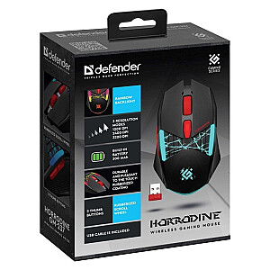 MOUSE DEFENDER GM-126 TISA RF+BT OPTIC 1600dpi 6P ЧЕРНЫЙ