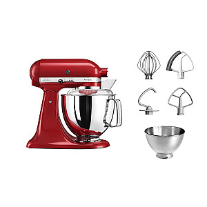 KitchenAid Artisan 5KSM175PS pārtikas pārstrādātājs 300 W 4.8 L Sarkans