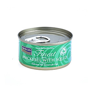 FISH4CATS Mackerel ar kalmāriem - mitrā kaķu barība - 70g