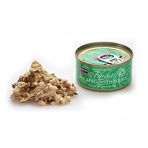 FISH4CATS Mackerel ar kalmāriem - mitrā kaķu barība - 70g