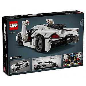 LEGO Technic 42184 Baltais hiperautomobilis Koenigsegg Jesko Absolut