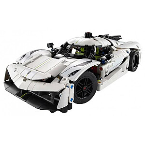 LEGO Technic 42184 Baltais hiperautomobilis Koenigsegg Jesko Absolut