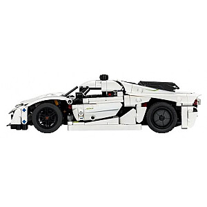 LEGO Technic 42184 Baltais hiperautomobilis Koenigsegg Jesko Absolut