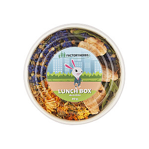 FACTORYHERBS Ланч-бокс для кроликов - лакомство для грызунов и кроликов - 80г
