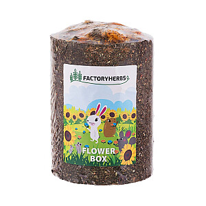 FACTORYHERBS Цветочная коробка - угощение для грызунов и кроликов - 150г
