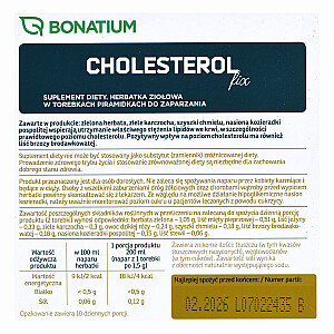 Bonatium Herbal Tea Cholesterol Fix 20 gab.