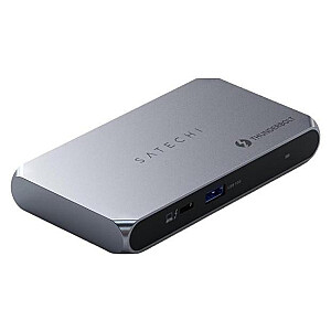 Satechi Thunderbolt 4 Slim Hub Pro | Порт DC 20V | 1x USB 3.2 Gen. 2 | 1x TB4 Upstream 96W PD | 3x TB 4 (космический серый)