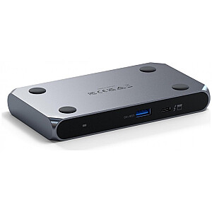 Satechi Thunderbolt 4 Slim Hub Pro | Порт DC 20V | 1x USB 3.2 Gen. 2 | 1x TB4 Upstream 96W PD | 3x TB 4 (космический серый)