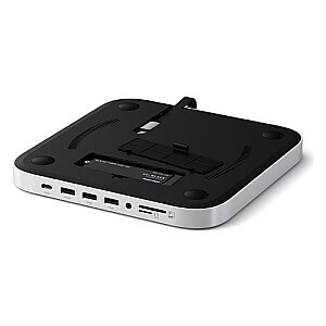 Satechi Подставка и Хаб для Mac Mini/Studio | 1x USB-C 3.2 | 1x USB-A 3.2 | 2x USB-A 3.0 | 3.5mm разъем | micro/SD порт | NVMe/M.2 SATA SSD