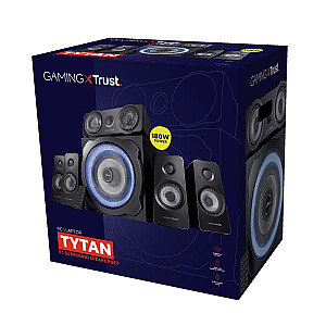 Trust GXT 658 Tytan 5.1 skaļruņu komplekts 90 W Universāls Melns 5.1 kanāli