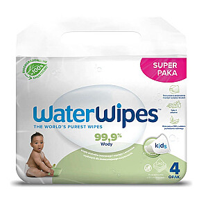 WATERWIPES Влажные салфетки детские Soapberry 4х60 шт.