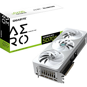 Grafikas karte Gigabyte GeForce RTX 5070 Ti Aero OC 16GB GDDR7 (GV-N507TAERO OC-16GD)