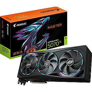Gigabyte AORUS GeForce RTX 5070 Ti Master 16GB GDDR7 grafikas karte (GV-N507TAORUS M-16GD)