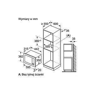 Iebūvēts mikroviļņu krāsns Bosch BEL623MB3