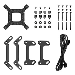 DeepCool LQ240 procesora šķidruma dzesēšanas komplekts 12 cm melns 1 gab.