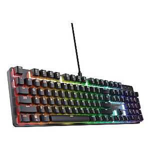 Клавиатура Trust GXT 871 Zora игровая USB QWERTY US English черная